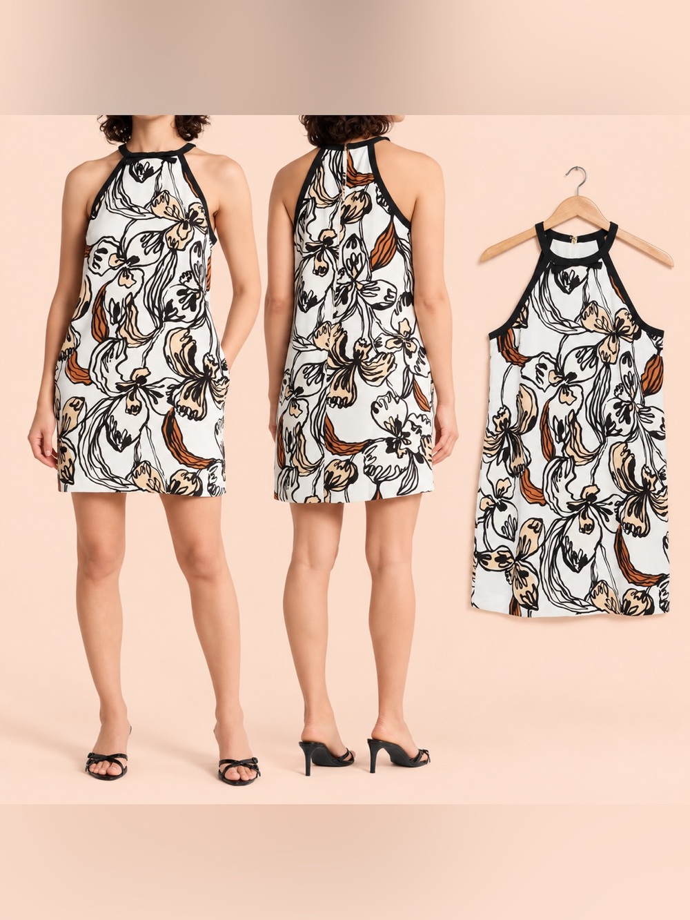 $198 Lilly Pulitzer Kallie Floral Halter Bow Skirted Romper NWT Size 2